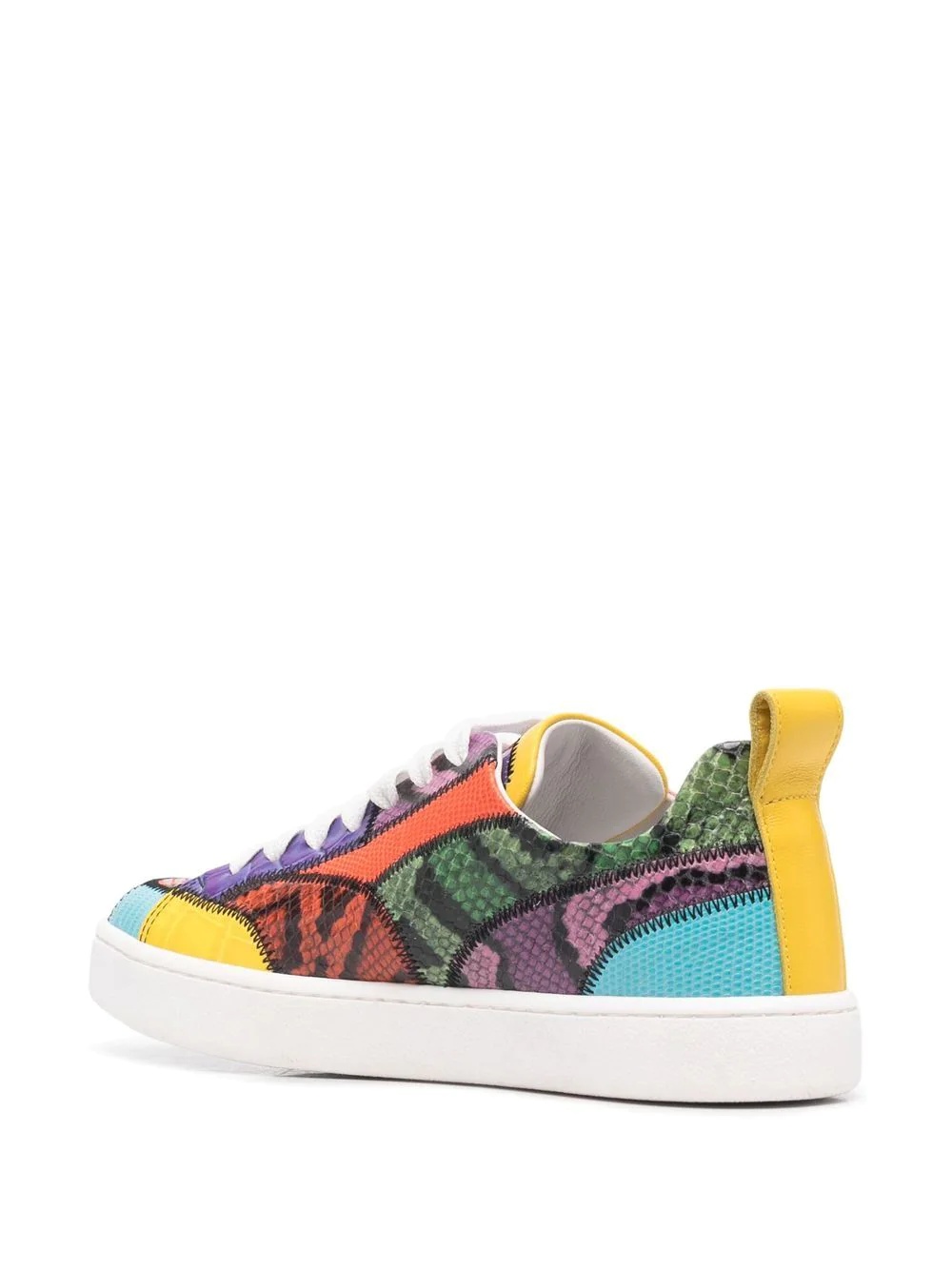 logo colour-block sneakers - 3