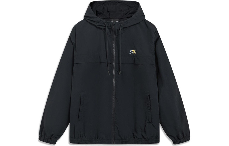 Li-Ning Sport Windbreaker Athletic Jacket 'Black White' AFDT379-6 - 1