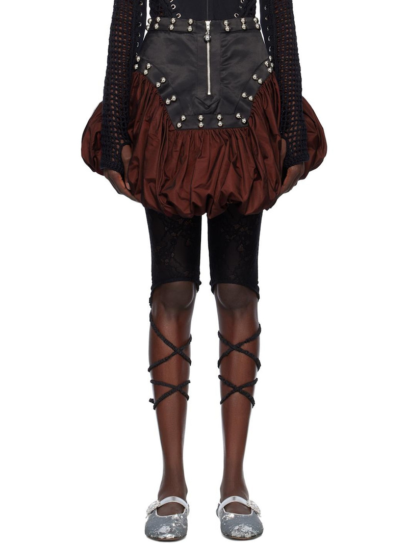 Black & Red Backtuck Miniskirt 1