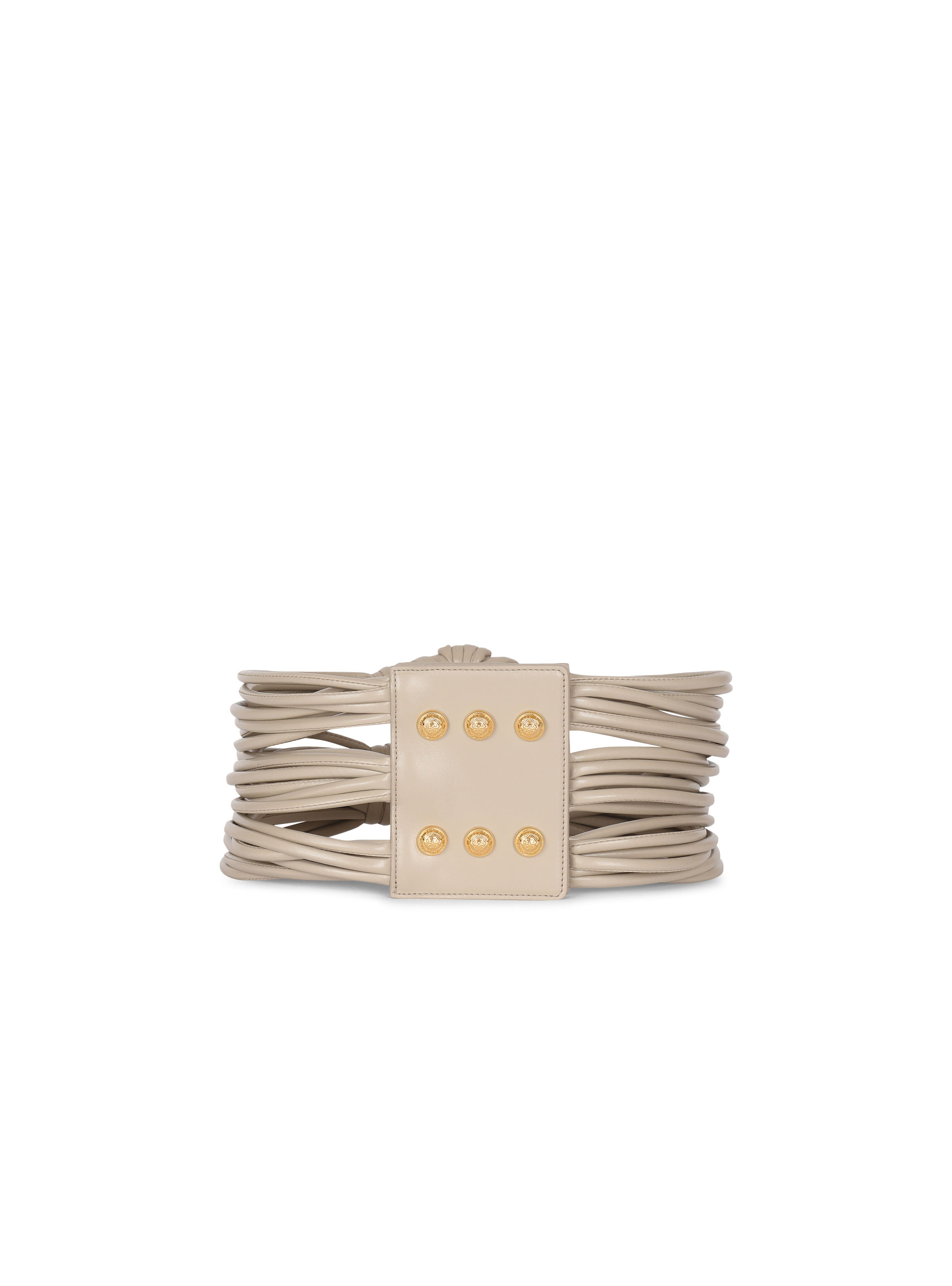 Braided belt with snap fastening - 3