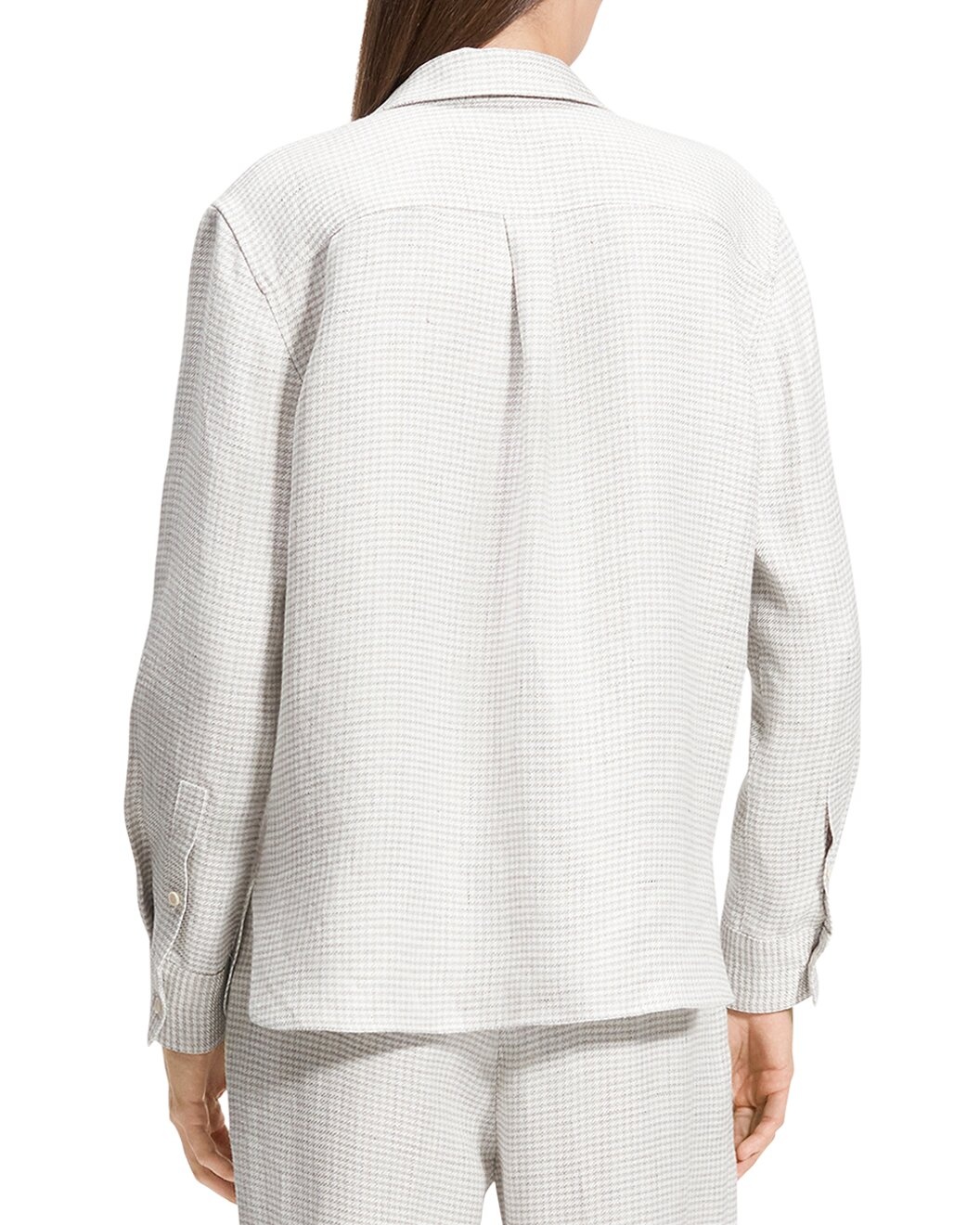 Theory Linen-Blend Straight Top - 2