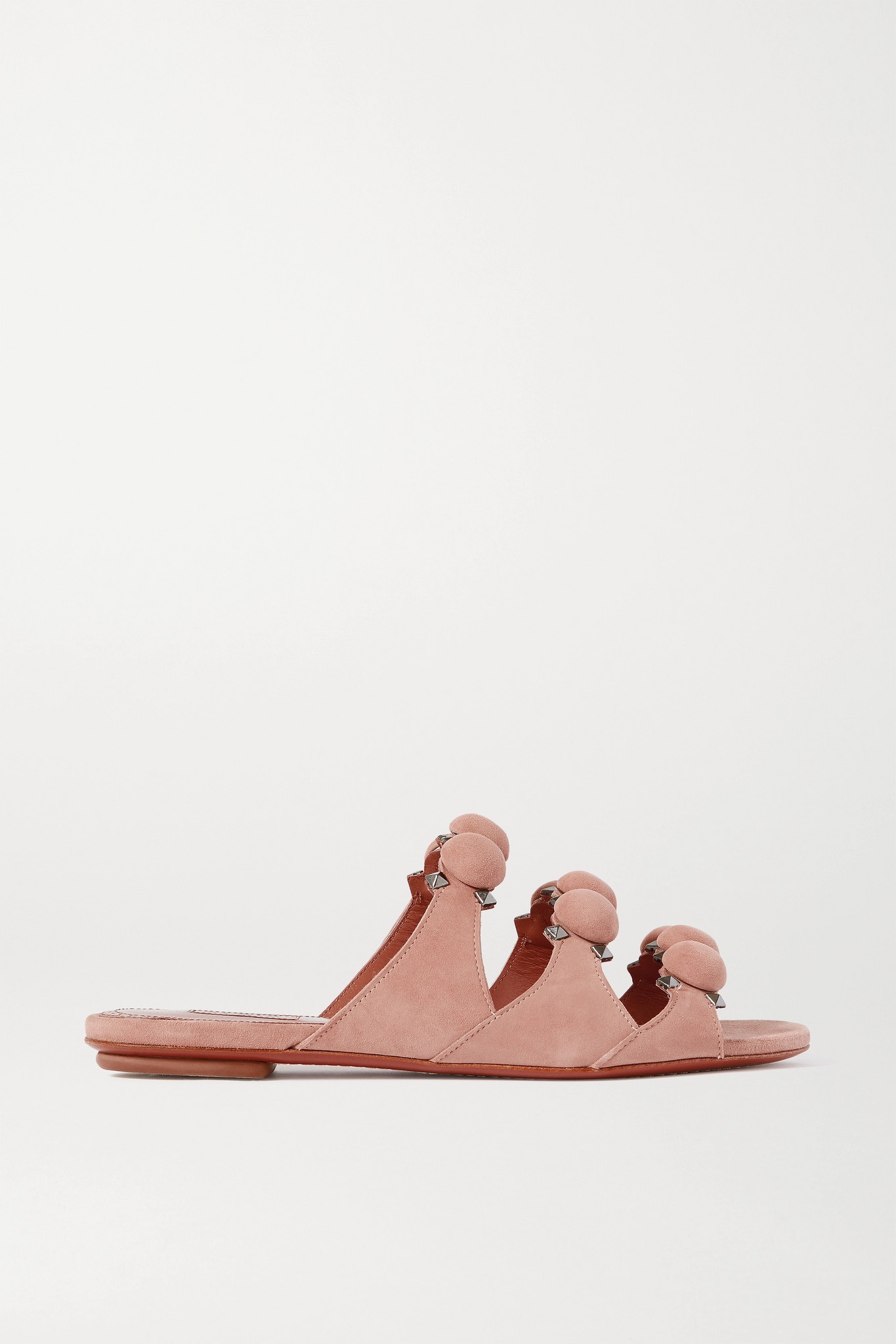 Bombe studded suede slides - 1