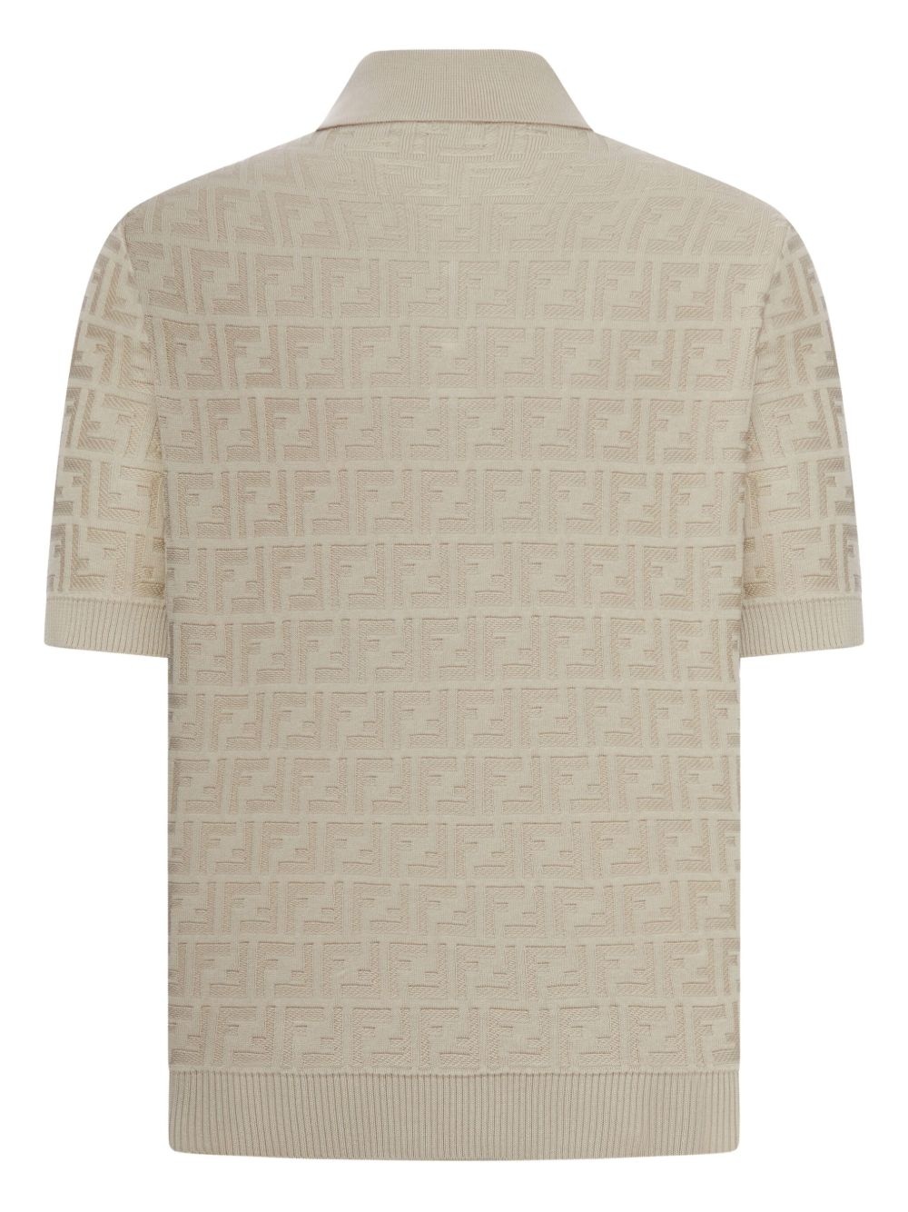 FF-motif cotton polo shirt - 2