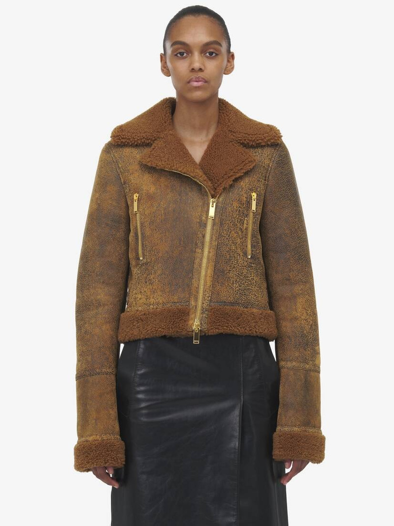 Alexander McQueen Shearling Aviator Jacket outlook