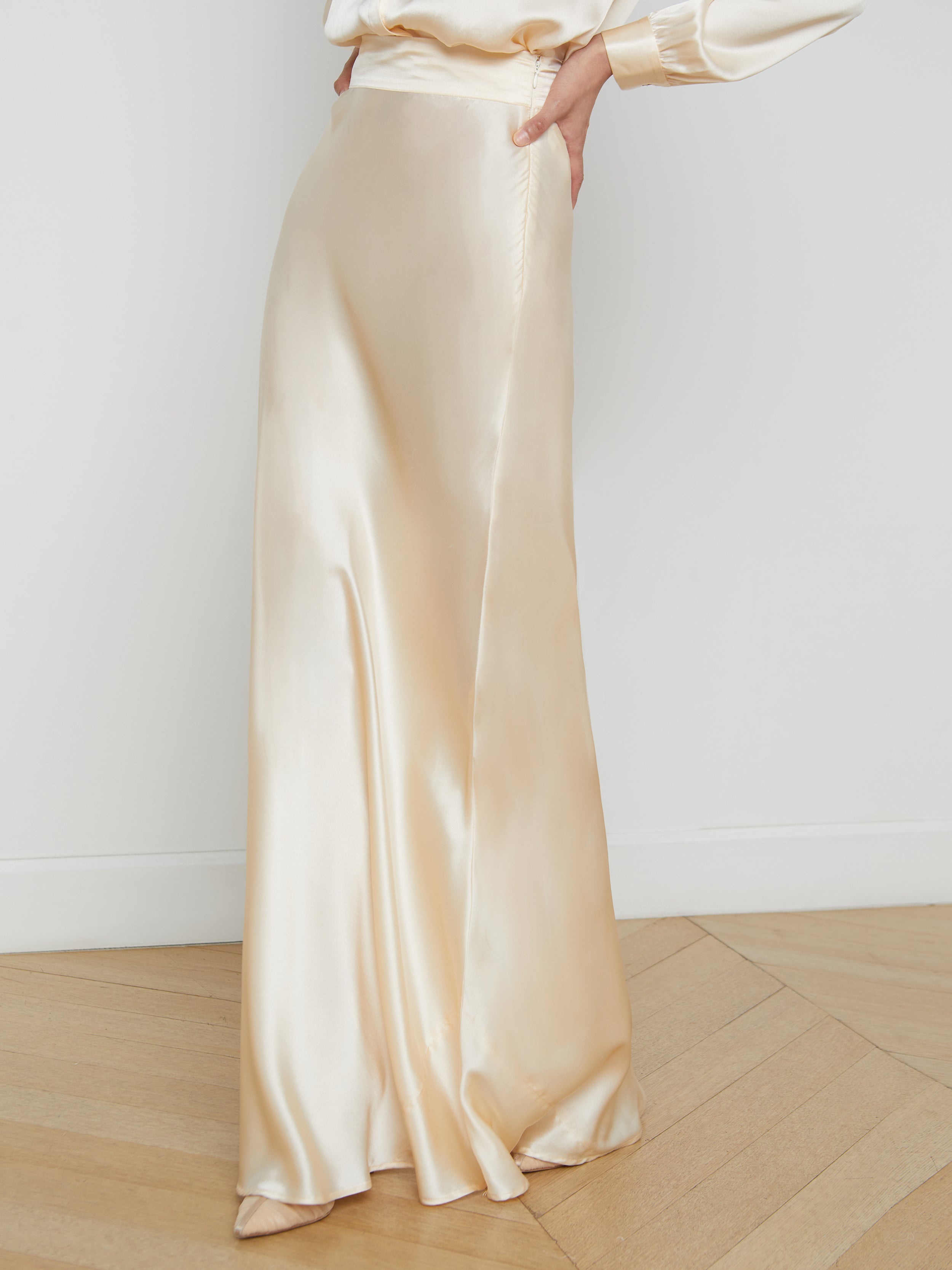 Ryker Silk Maxi Skirt - 4
