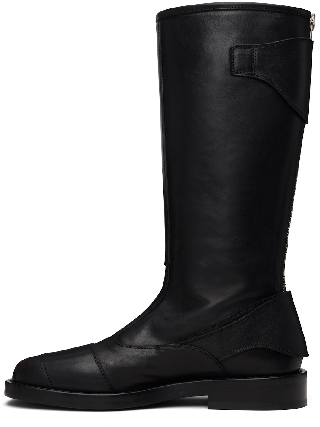 Black Balo High Biker Boots - 3