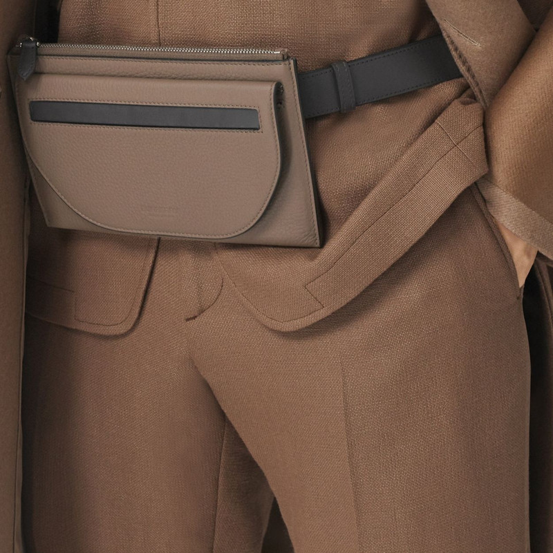 Two-tone Leather Olympia Belt Bag 10