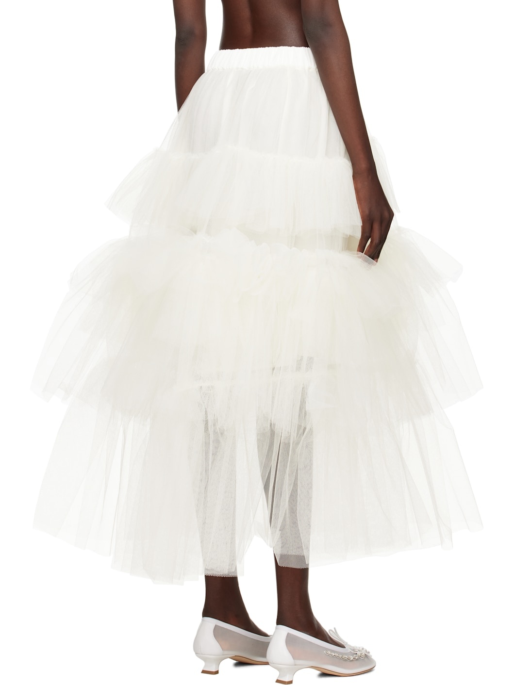 SSENSE Exclusive Off-White Tutu Maxi Skirt - 3