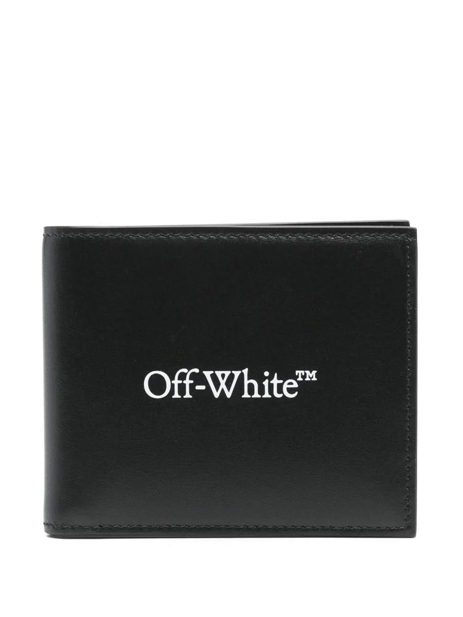 Off-White Bookish Leather Bifold Wallet - 1