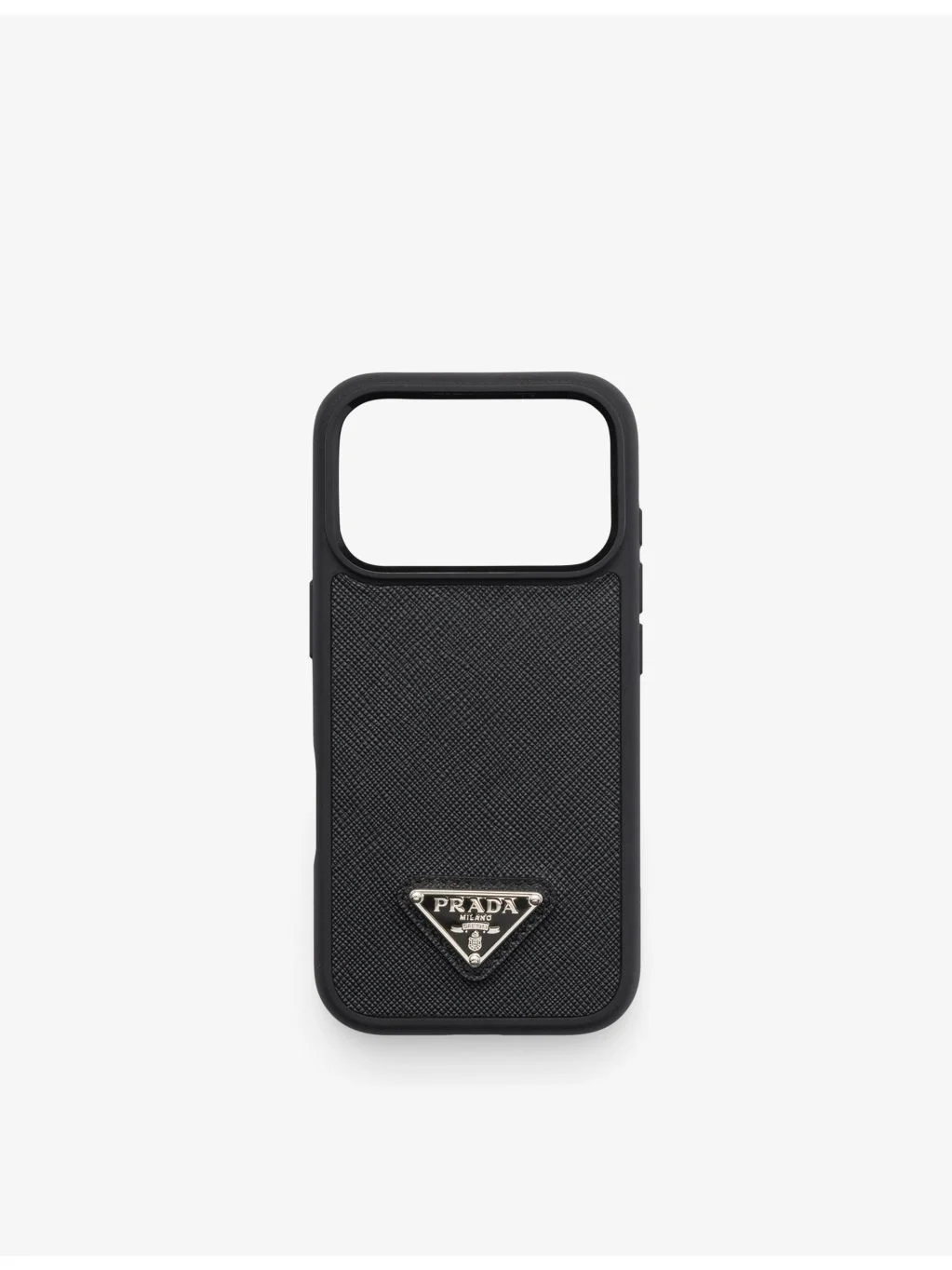 Brand-Plaque Leather iPhone 17 Pro Phone Case - 1