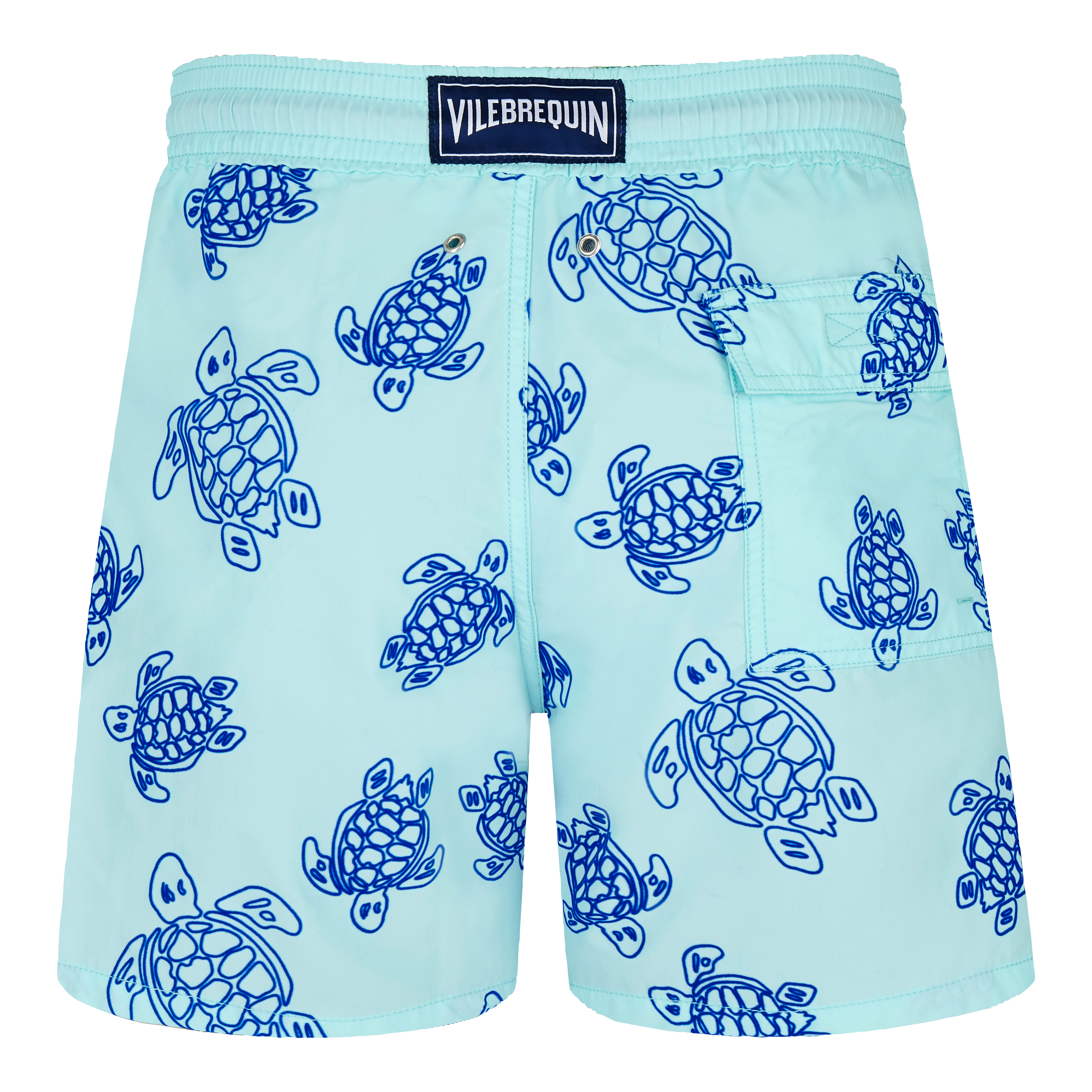 Men Swim Trunks Flocked Ronde des Tortues - 2