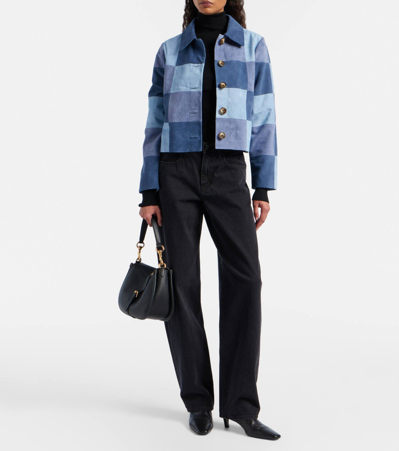 RIXO Patchwork suede jacket outlook