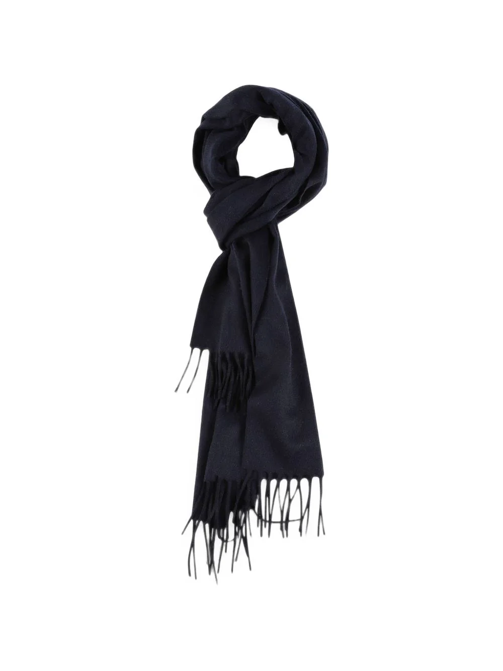 fringed cashmere scarf - 1