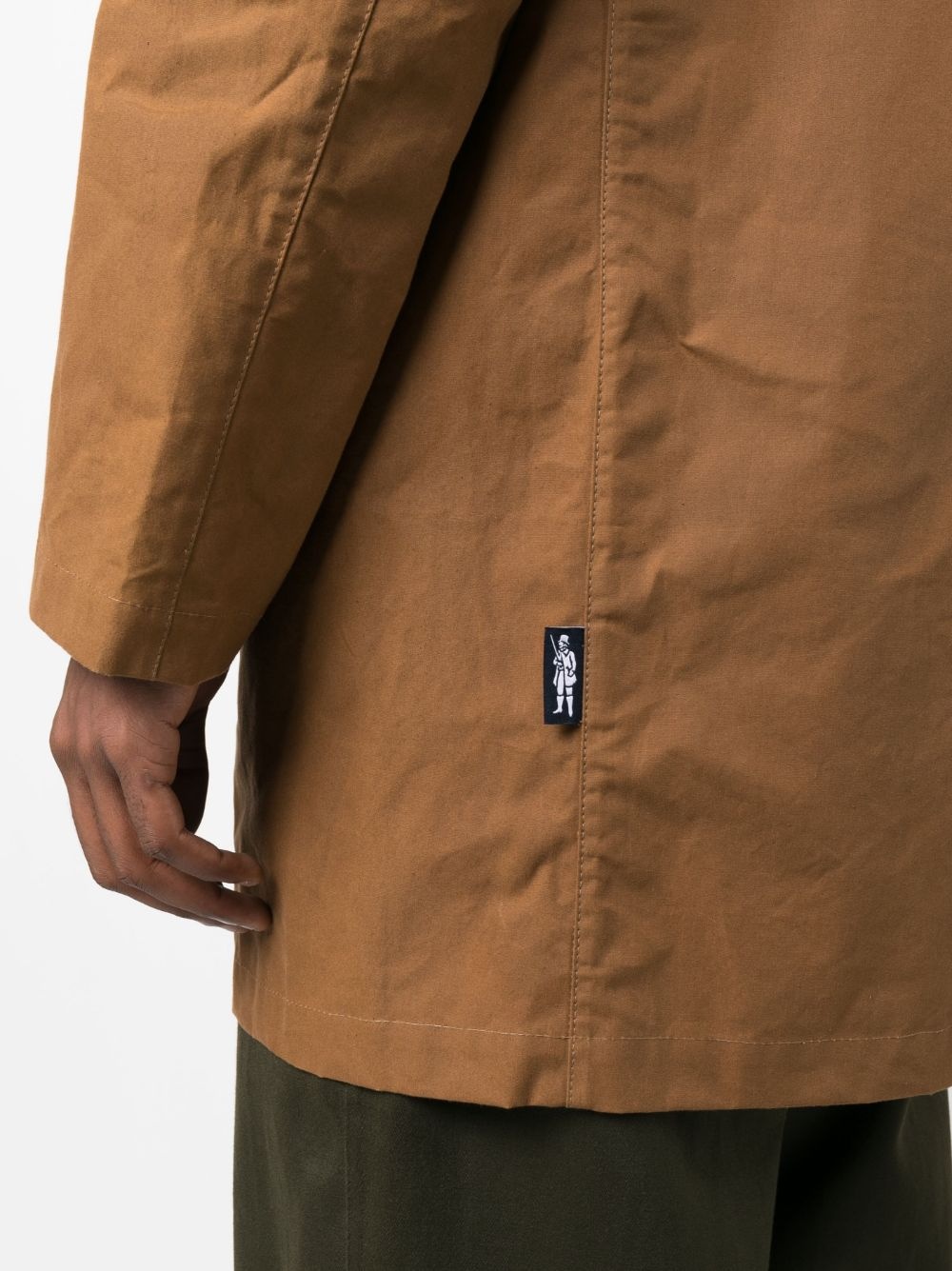 Norfolk single-breasted cotton coat - 5