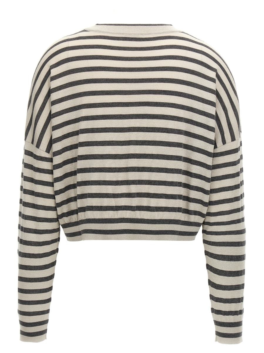 Brunello Cucinelli Lurex Stripes Sweater - 2