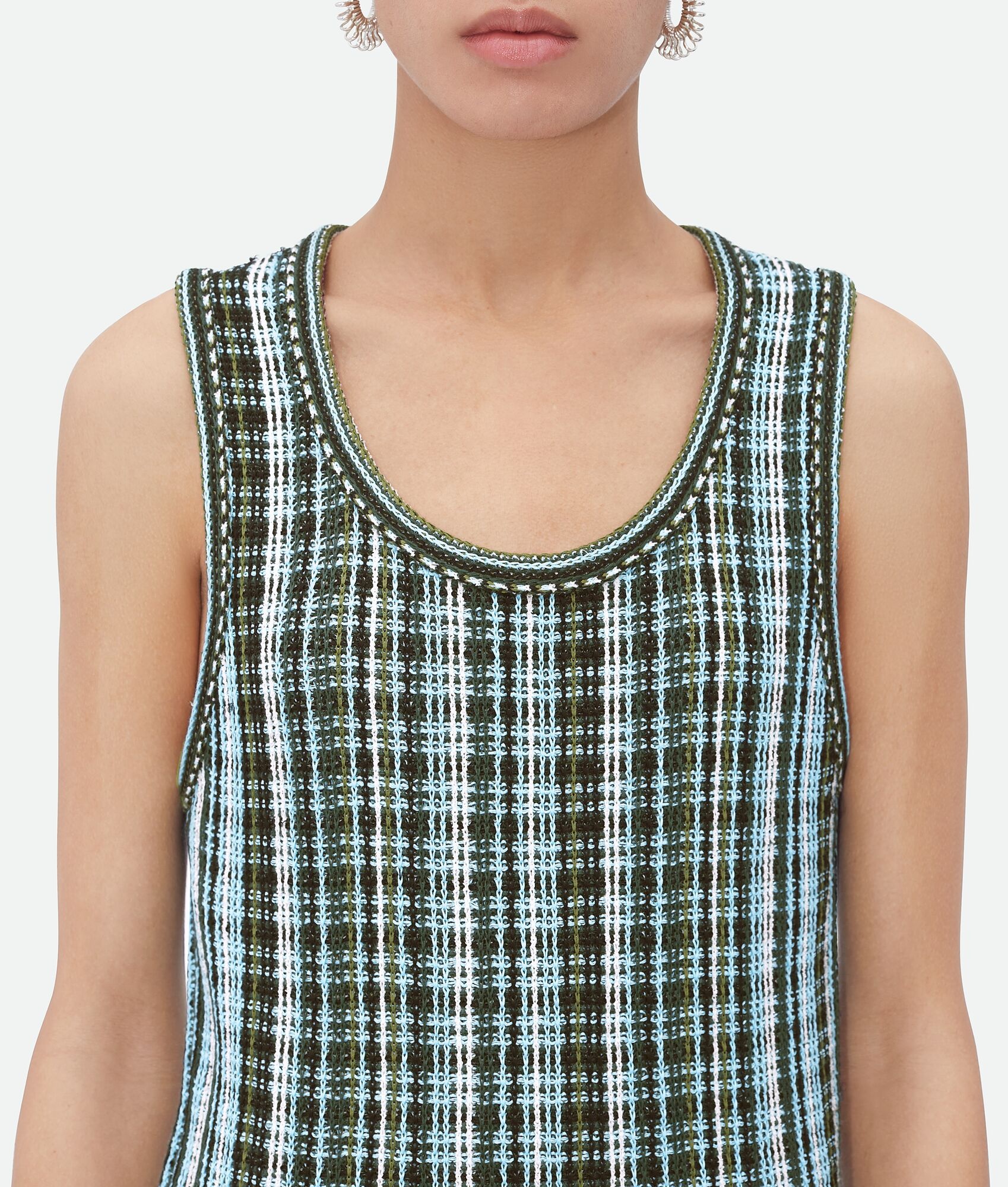 Cotton Viscose Check Top - 4