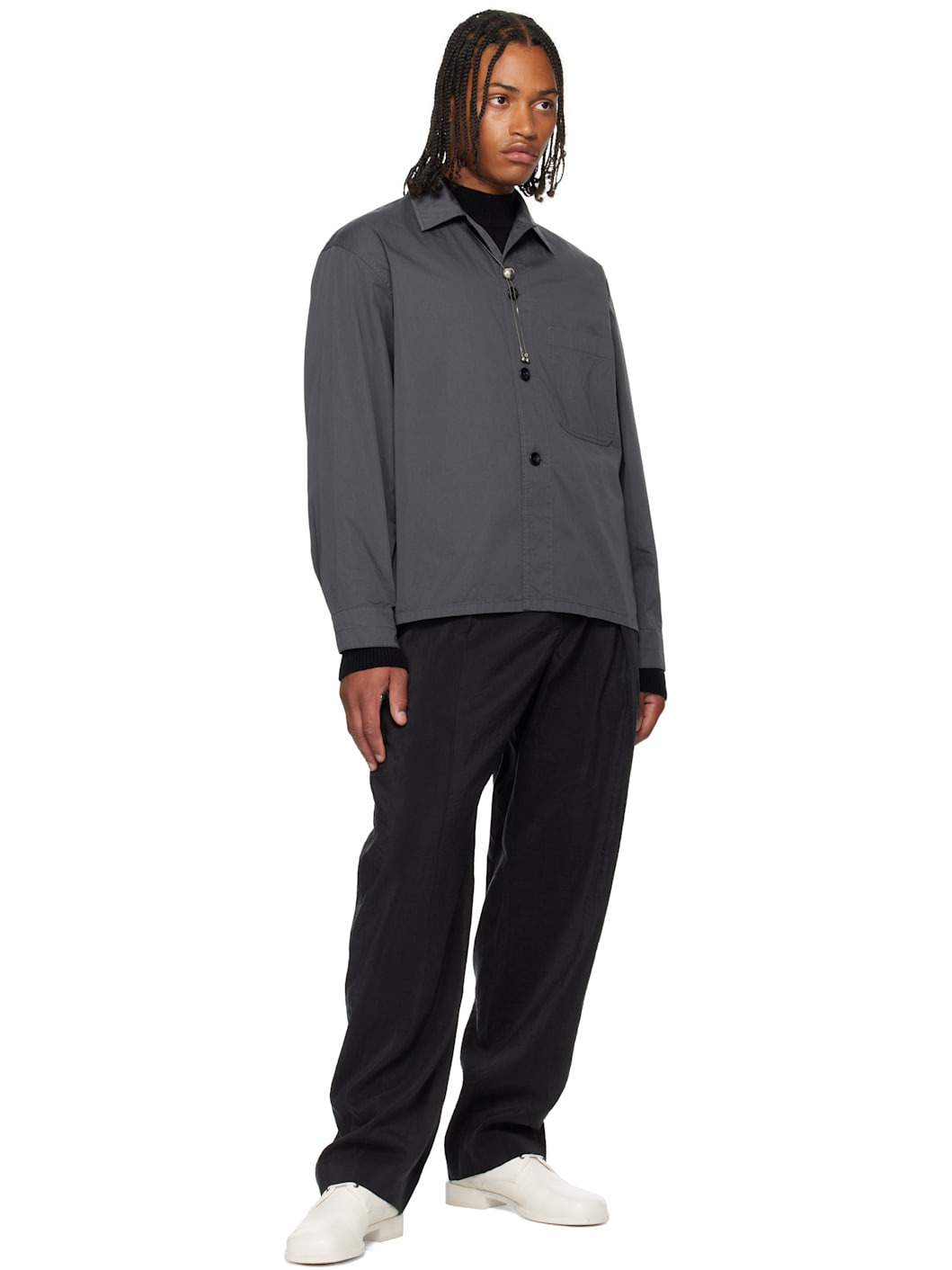 Gray Pyjama Shirt - 4