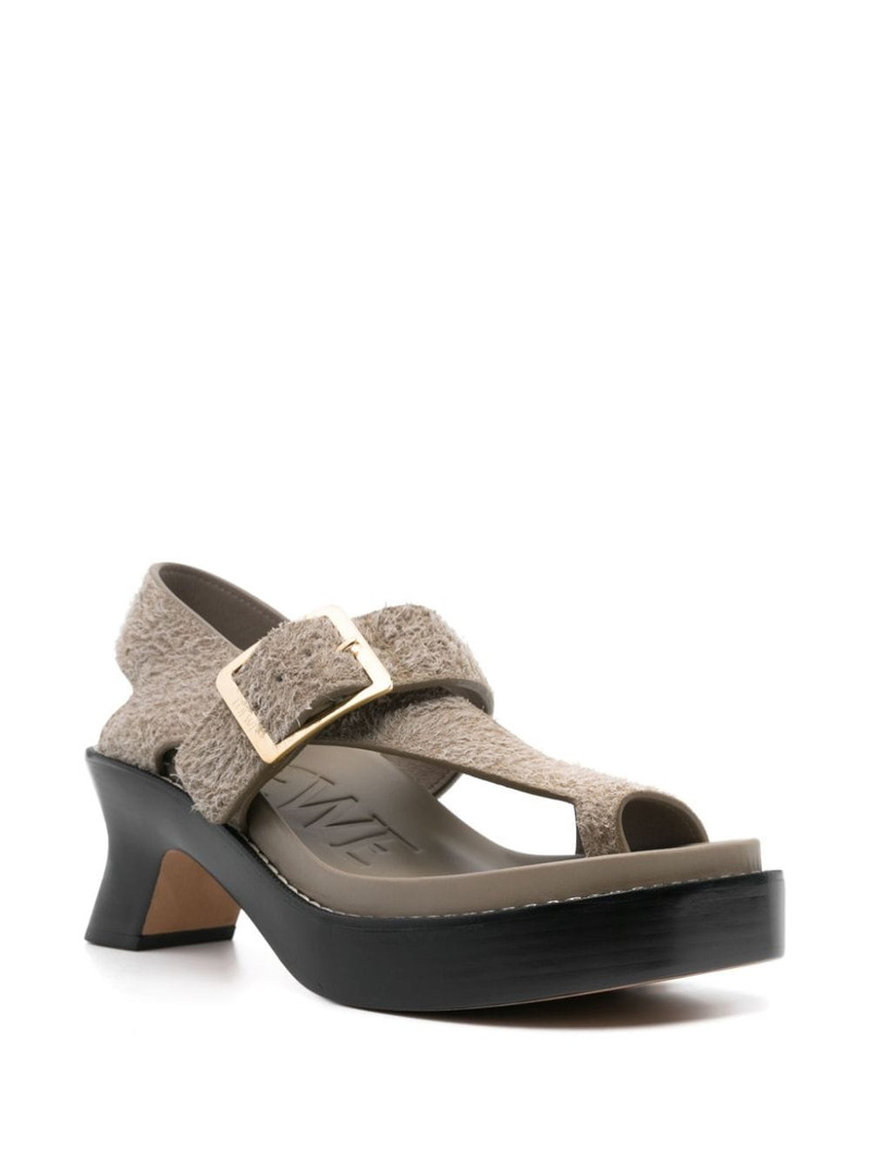 Loewe Ease 90mm suede sandals outlook