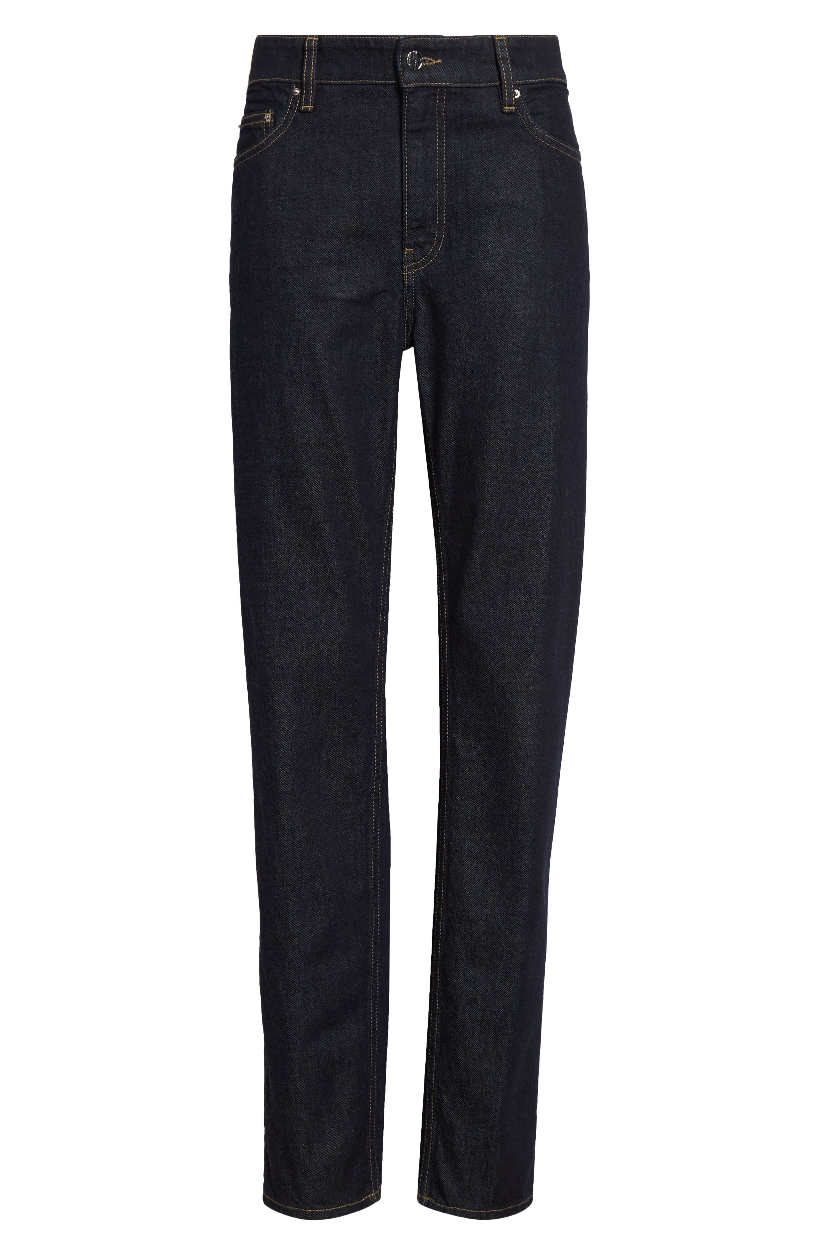 TOTEME Low Rise Organic Cotton Tapered Straight Leg Jeans in Slate 245 at Nordstrom - 6