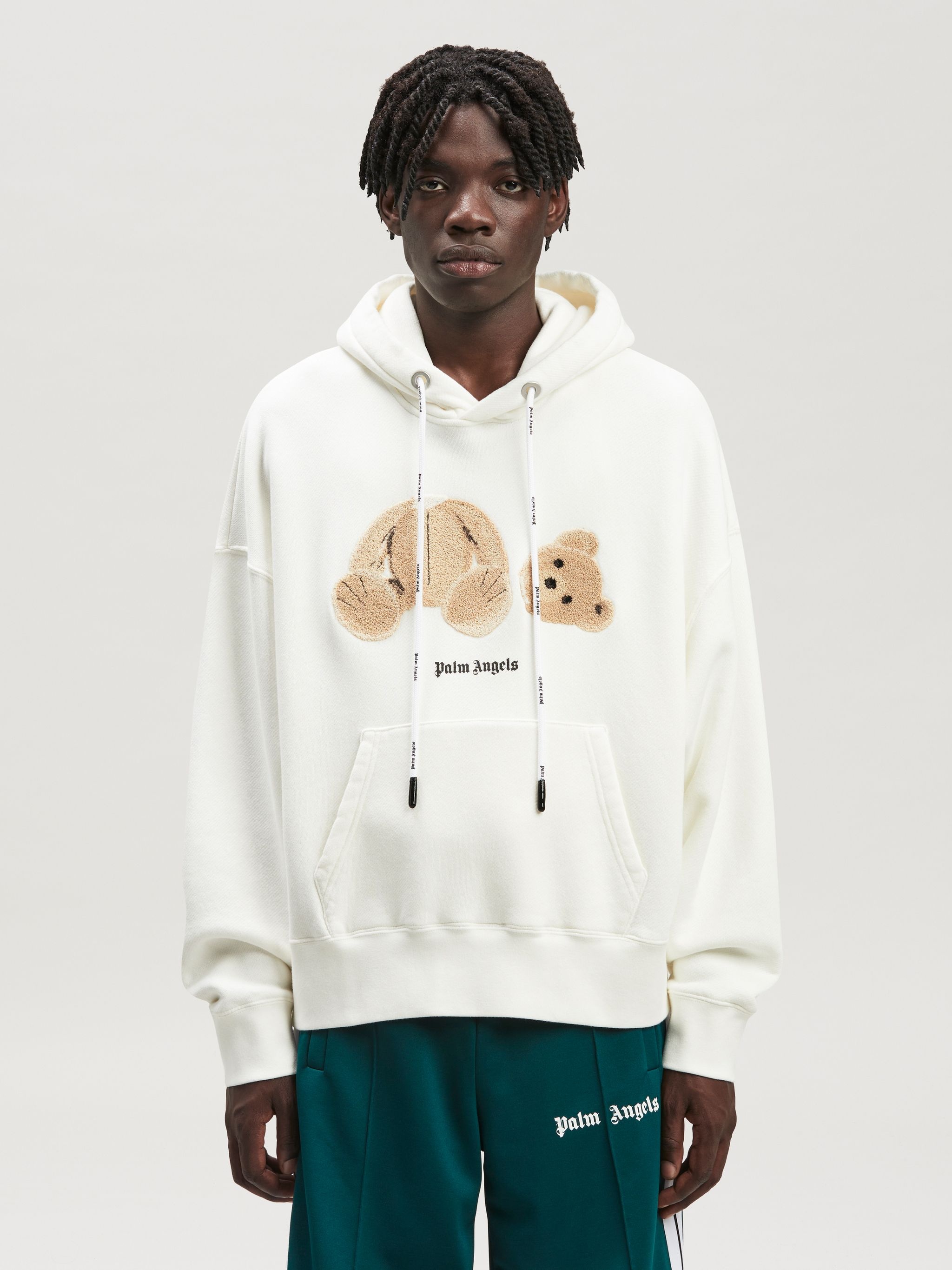 bear-print hoodie - 3