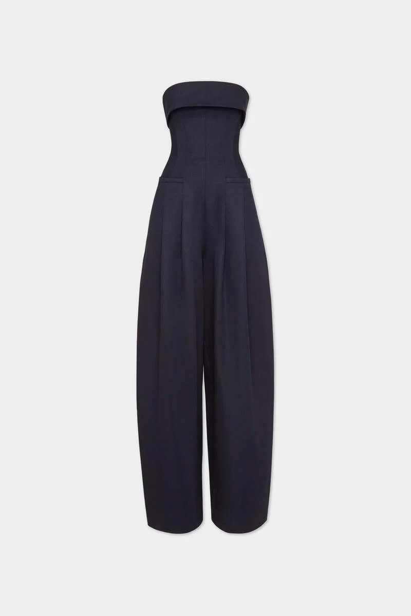 WOOL ROUNDED JUMPSUIT - 1