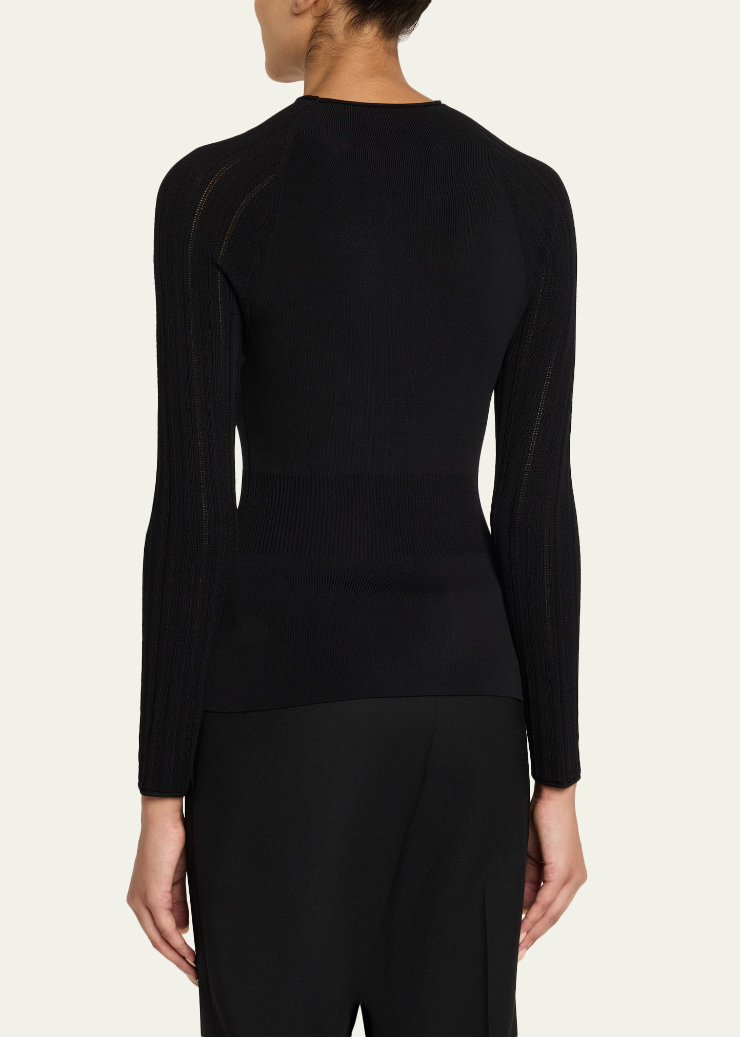 Long-Sleeve Mock-Neck Top - 3