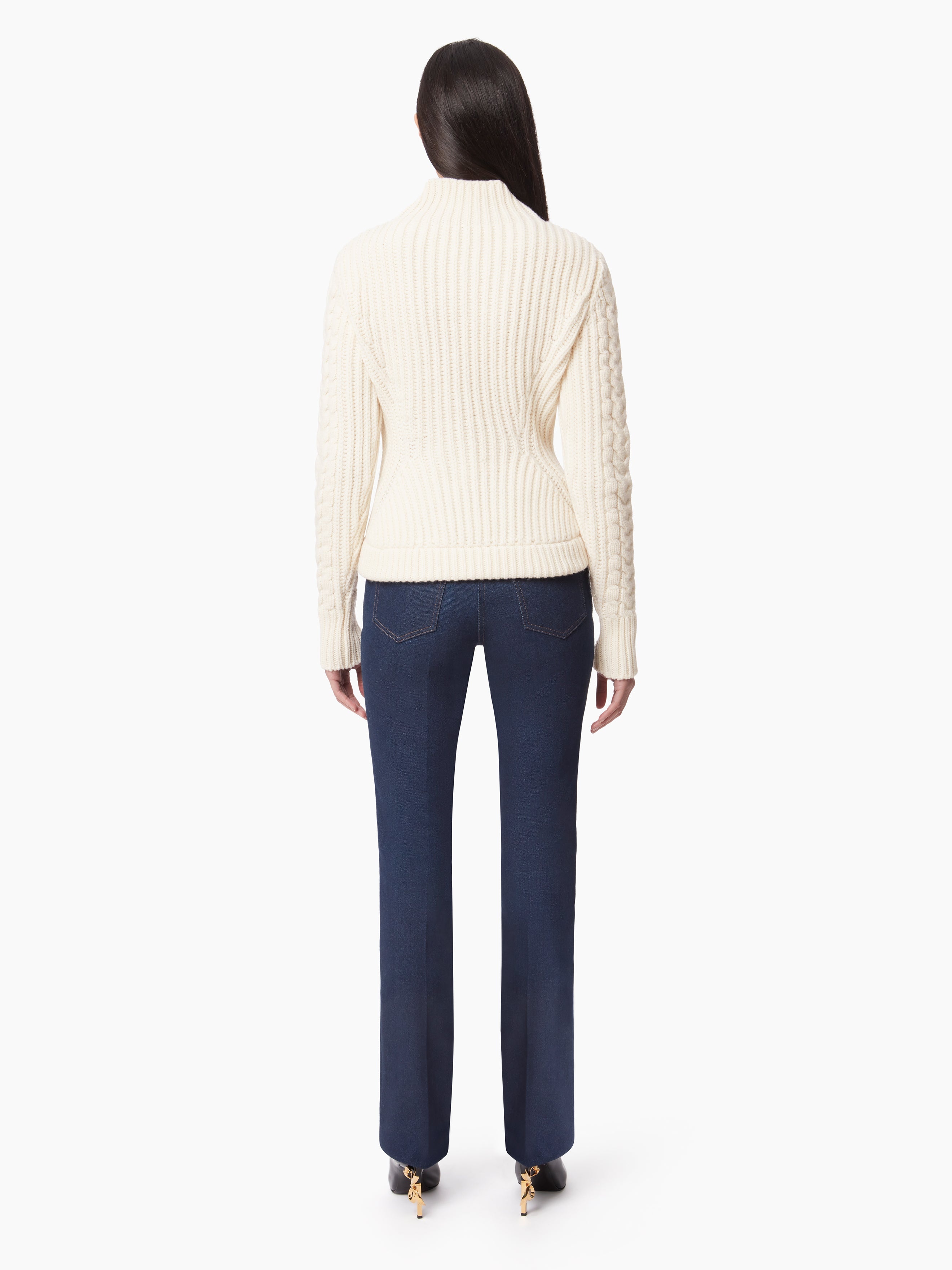 TURTLENECK SWEATER IN TWISTED WOOL - 4