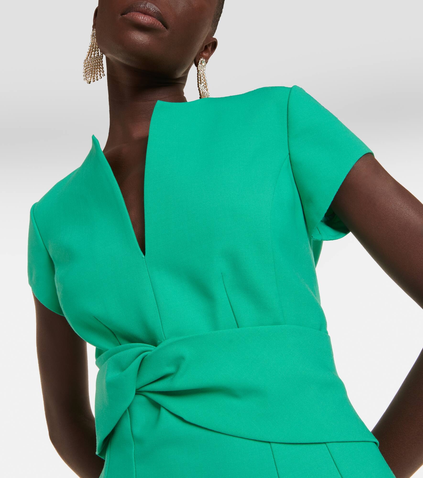 Wool-blend midi dress - 4