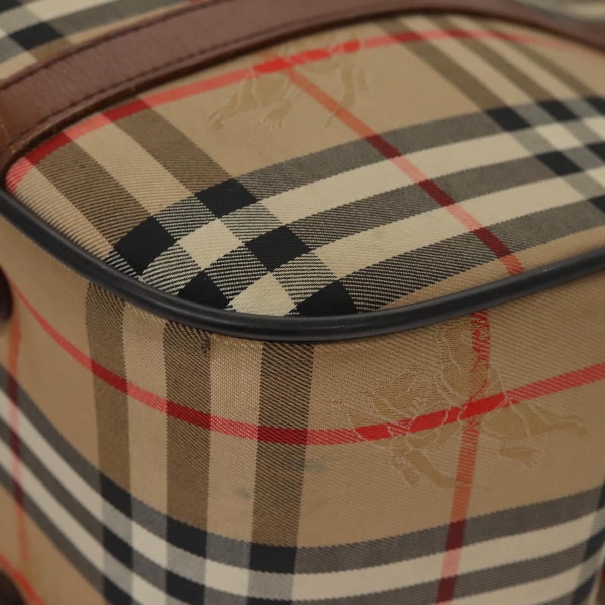 Burberry Nova Check Hand Bag Canvas Beige - 11