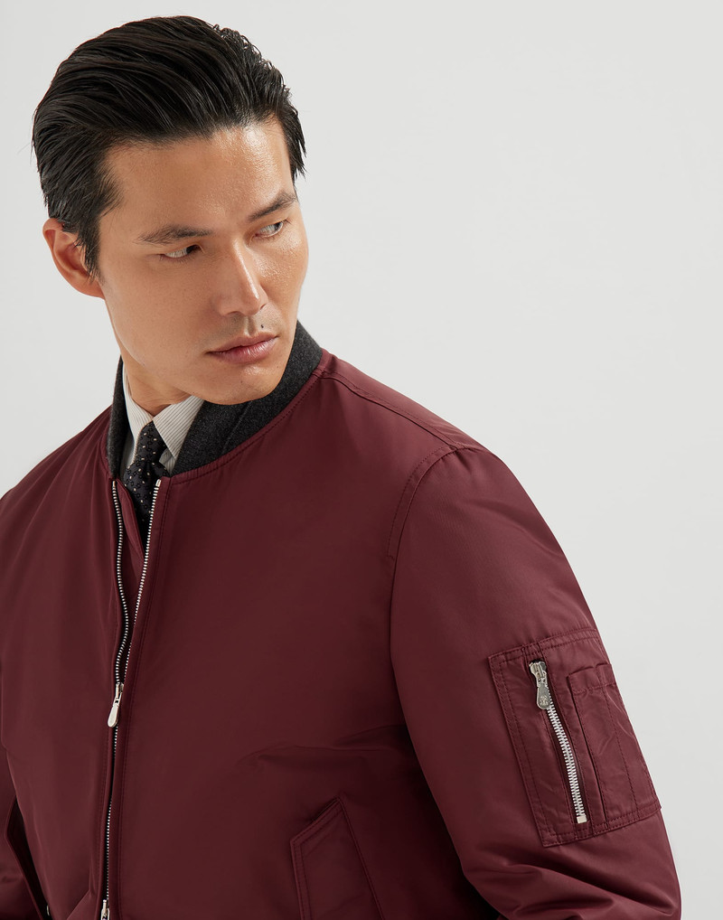 Techno satin bomber jacket with Thermore® padding 3