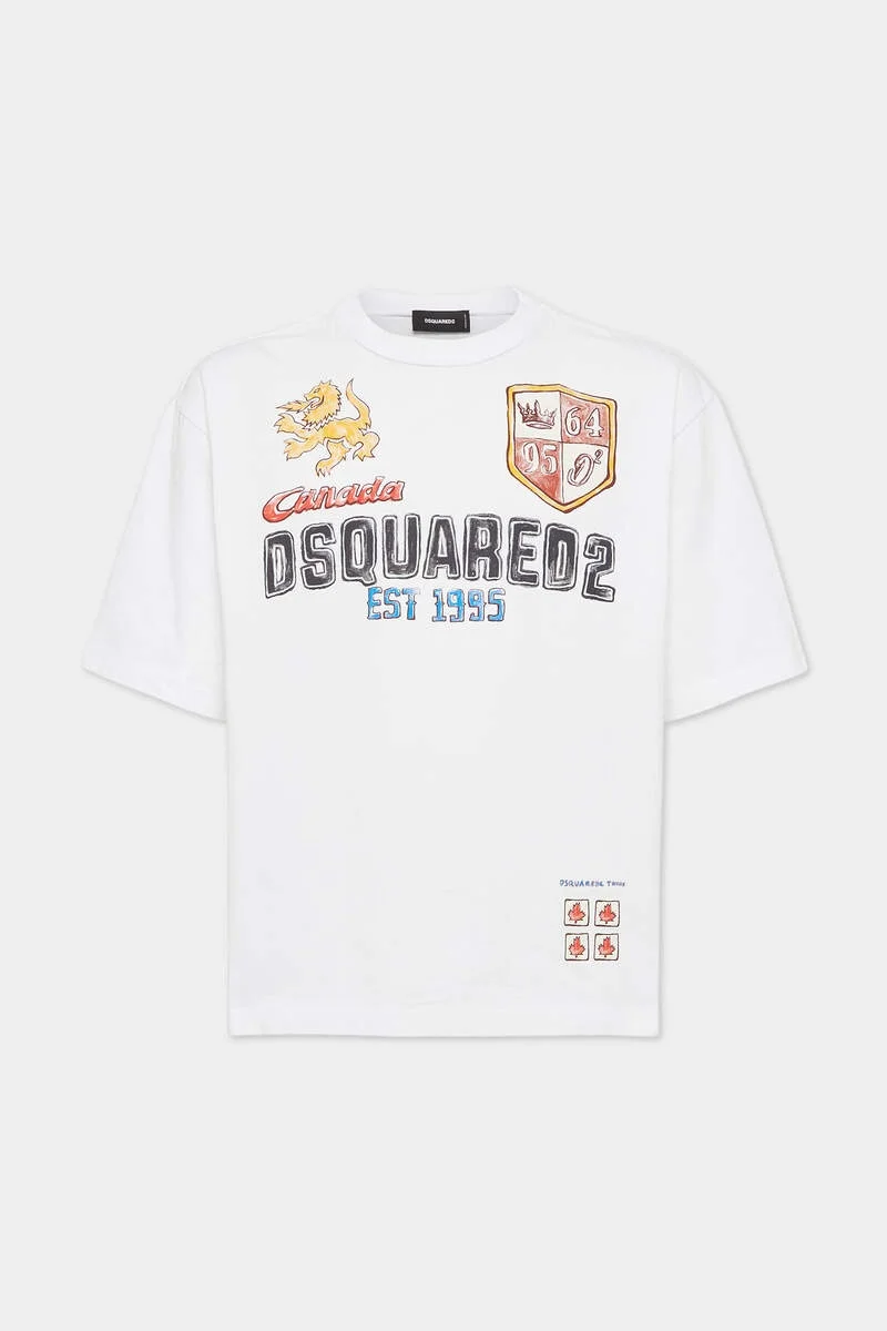 LOOSE FIT HAND-DRAWN T-SHIRT - 1