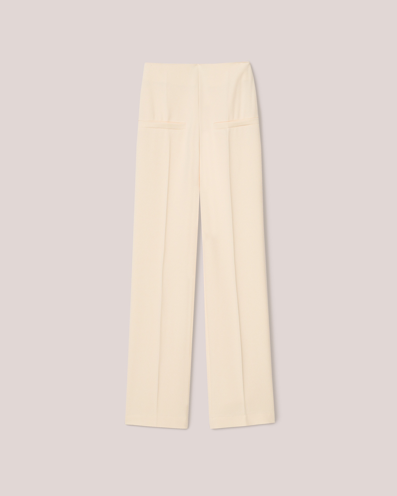 ELYSIA - Boucle-crepe wide leg pants - Vanilla - 1