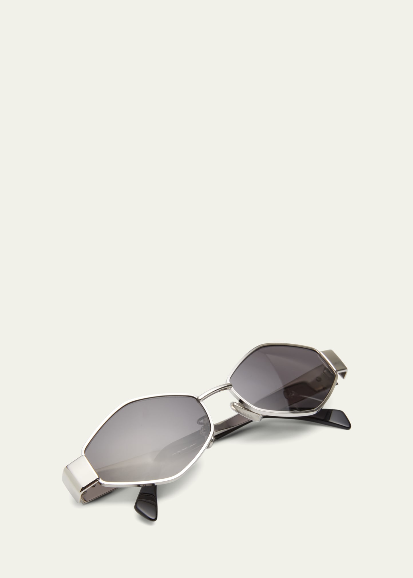 Triomphe Round Metal & Acetate Sunglasses - 5