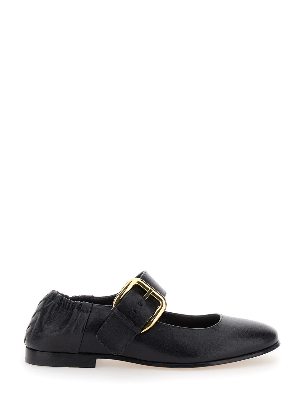 Bottega Veneta Women 'Astaiere' Black Slip-On Mary Janes With Maxi Buckle In Leather Woman - 1