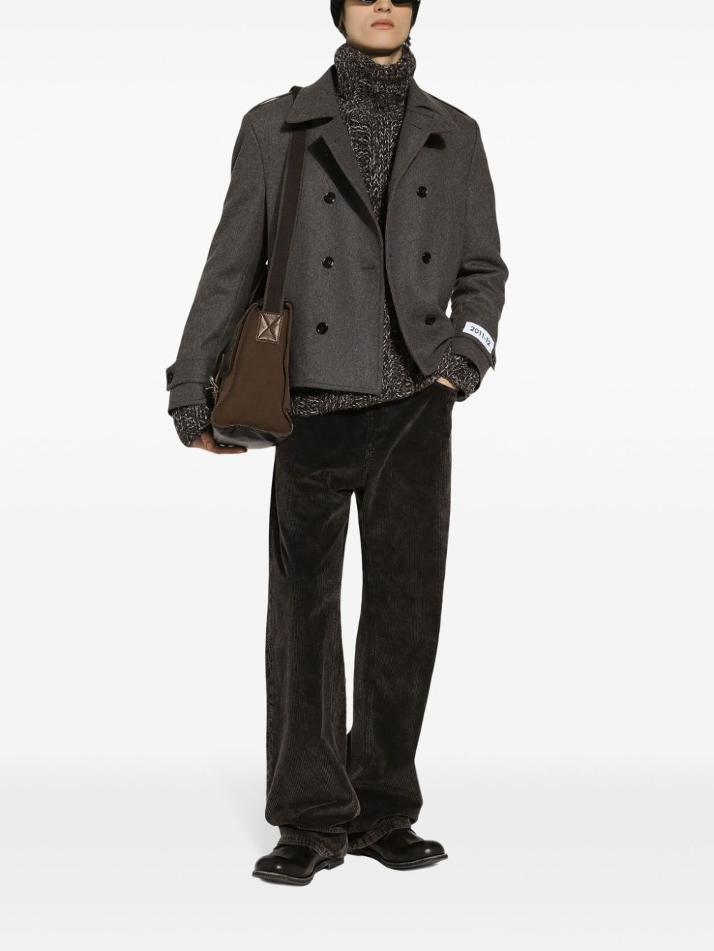 double-breasted peacoat - 2