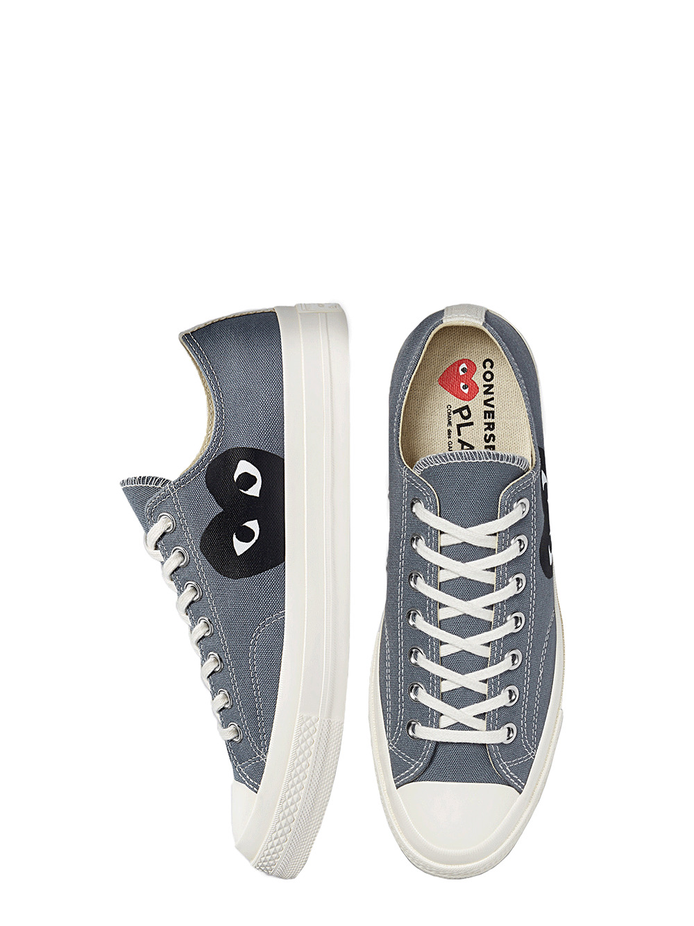 Converse Black Heart Grey Low Top - 4