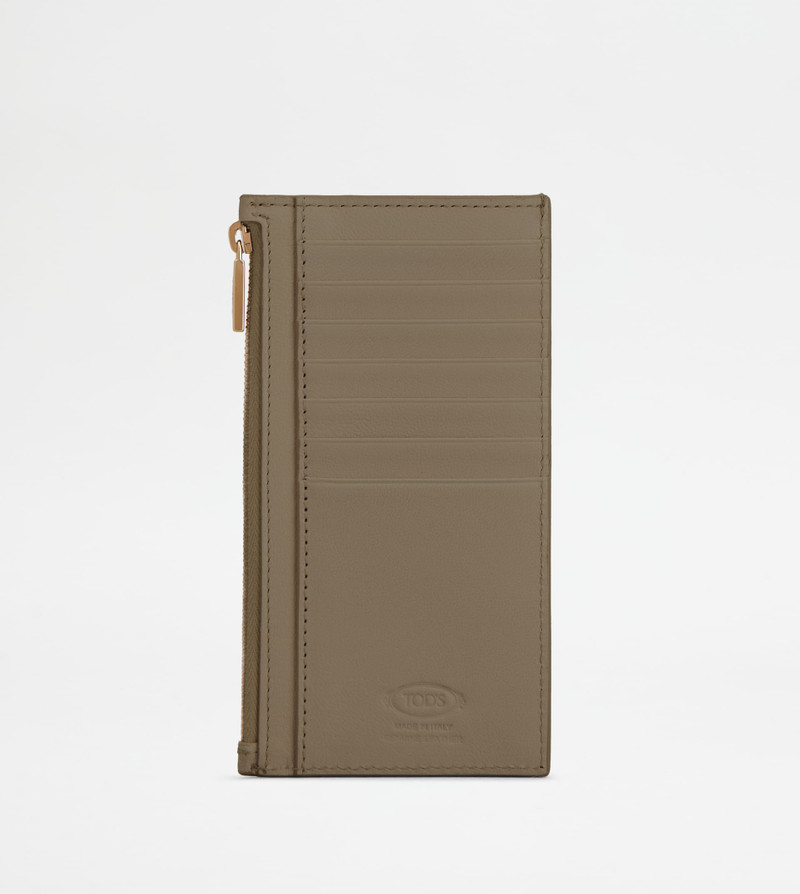 Tod's T TIMELESS CARD HOLDER IN LEATHER outlook