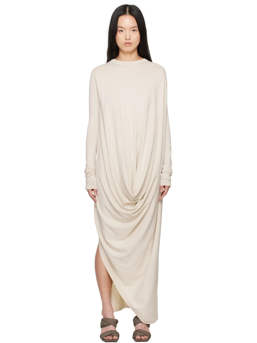 Off-White Hollywood Twisted Midi Dress - 1