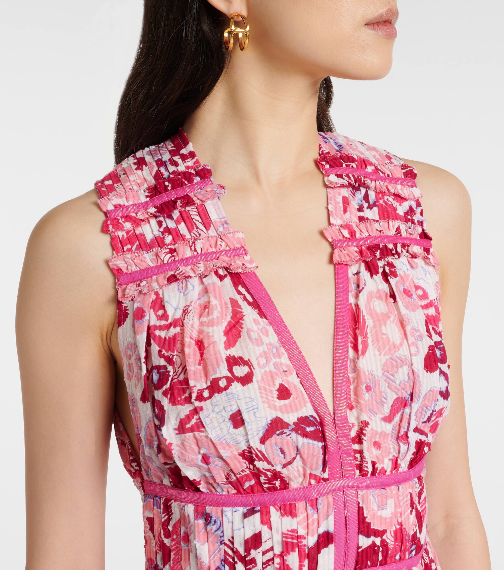 Chiara floral cotton maxi dress - 4