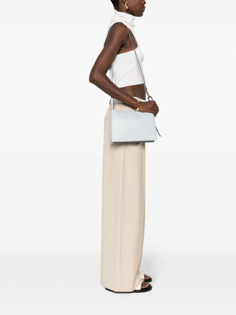 logo-debossed cross body bag - 2