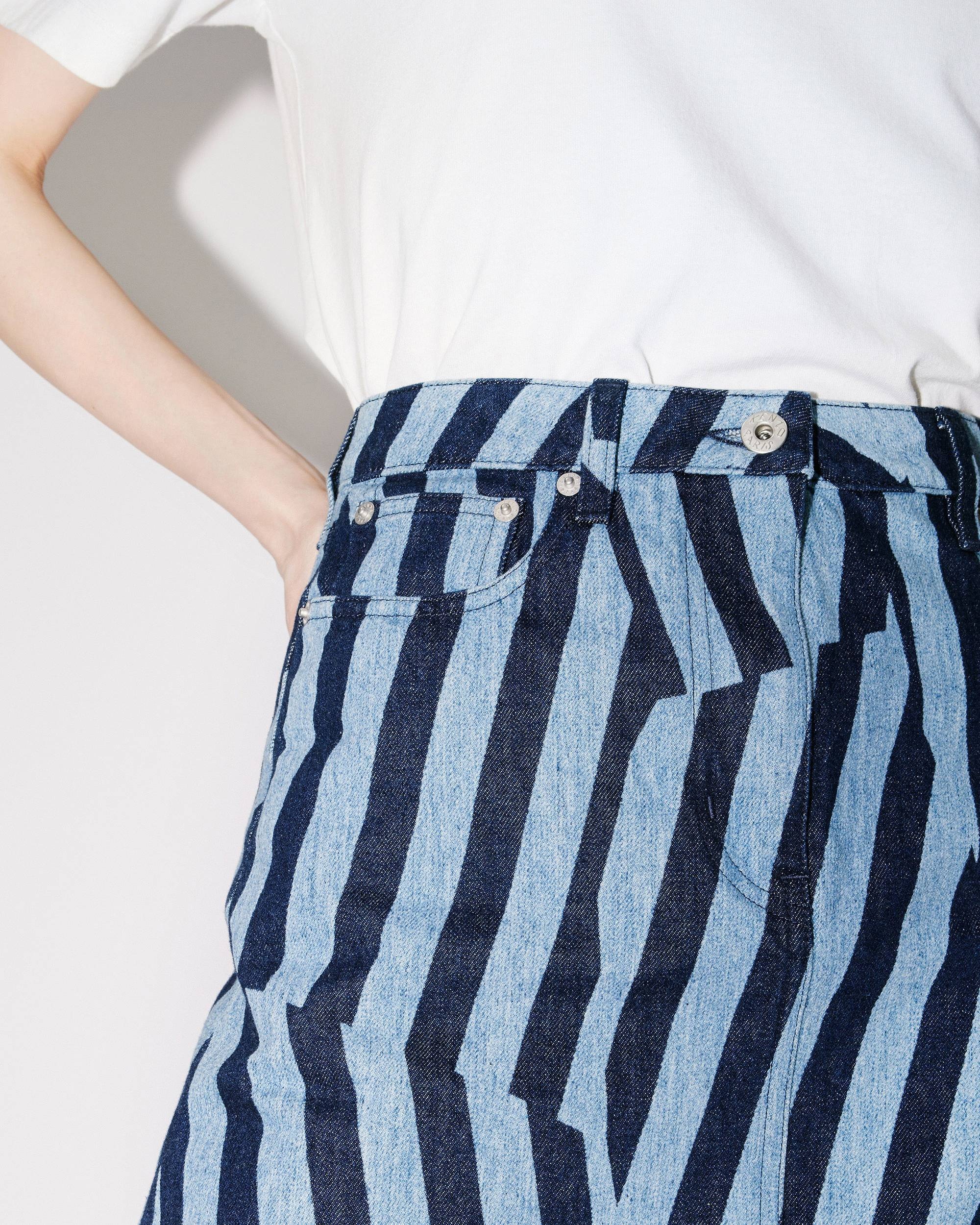 KENZO Dazzle Stripe denim skirt - 7