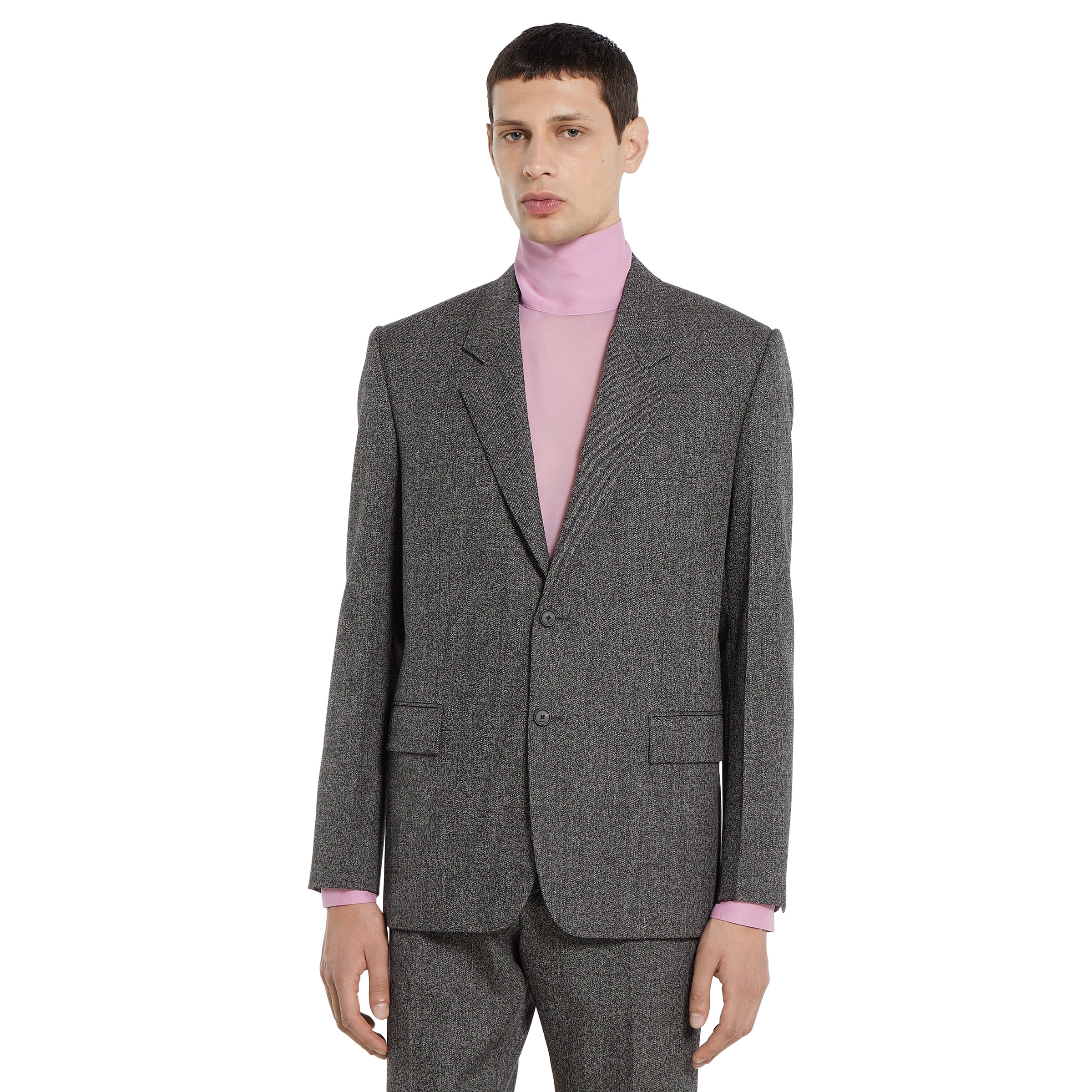 Wool mouliné jacket - 3