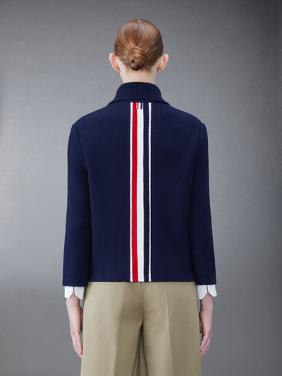 Thom Browne RWB-stripe intarsia jacket outlook