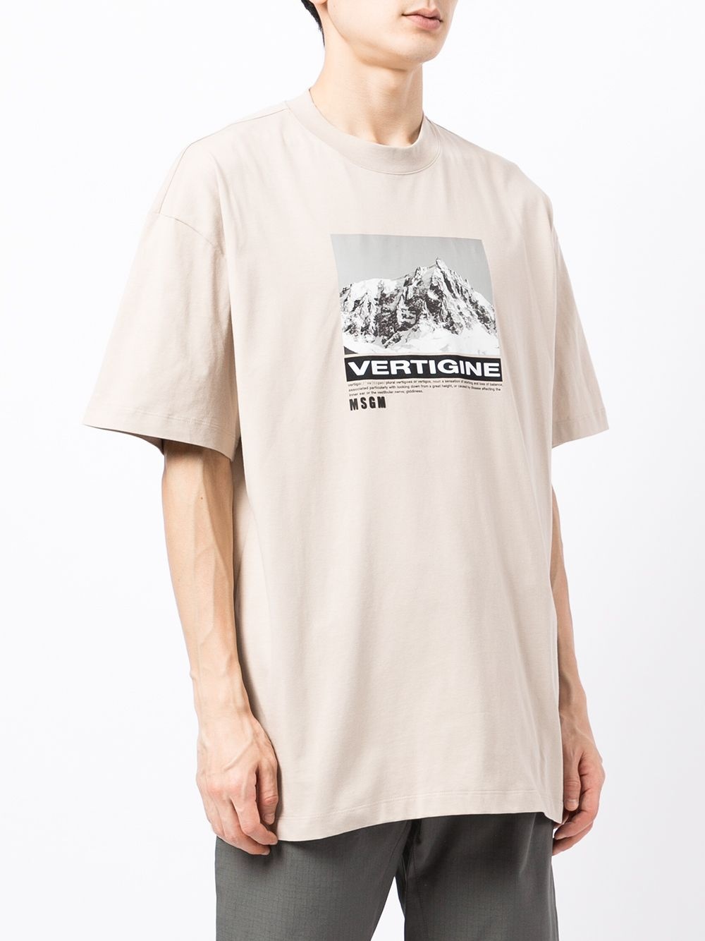 mountain print T-shirt - 3