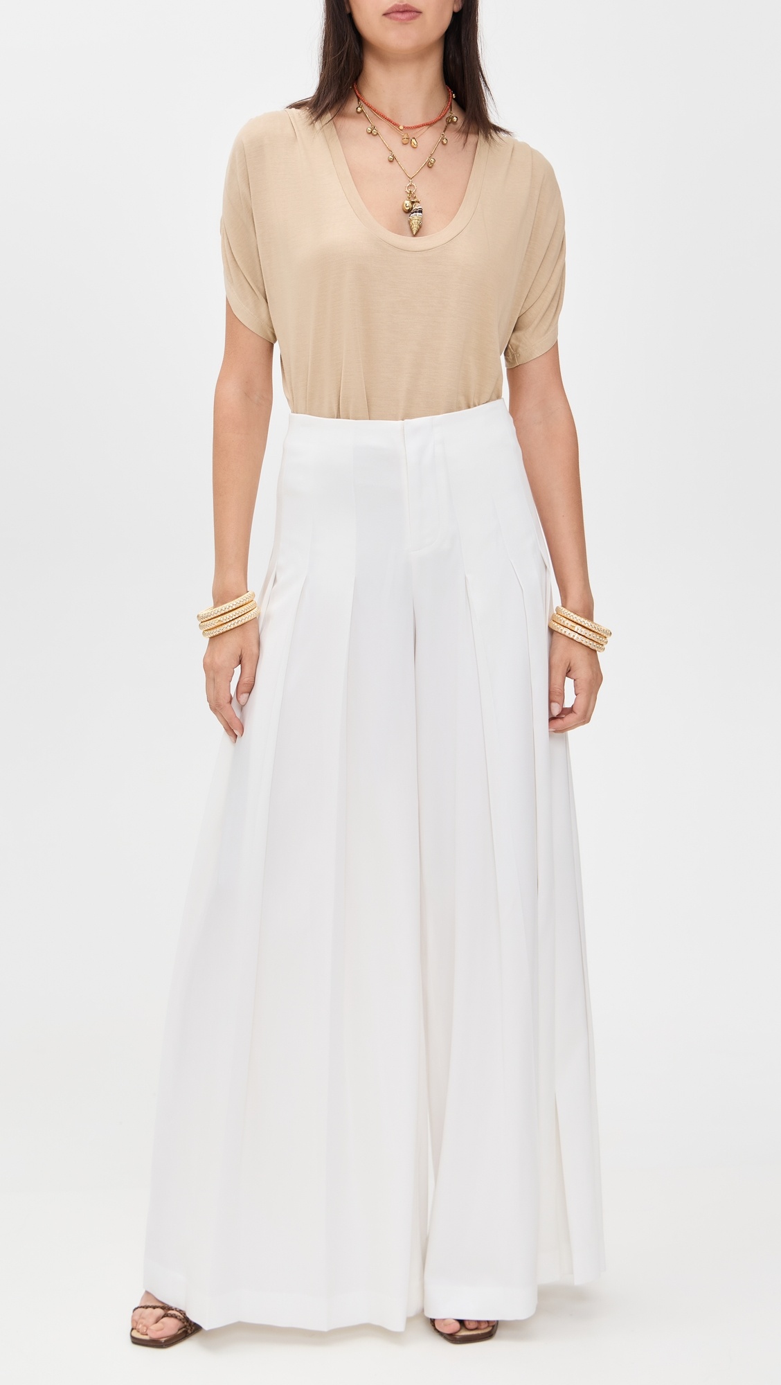 Ainslie Ultra High Rise Pleated Wide Leg Pants - 4