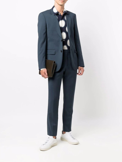 Sandro slim-cut petrol tailored trousers outlook