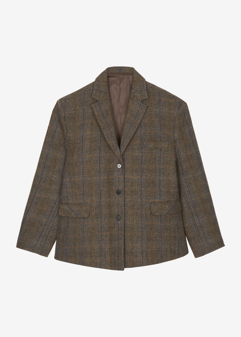 Arundel Plaid Wool Blazer - Multicolor 1