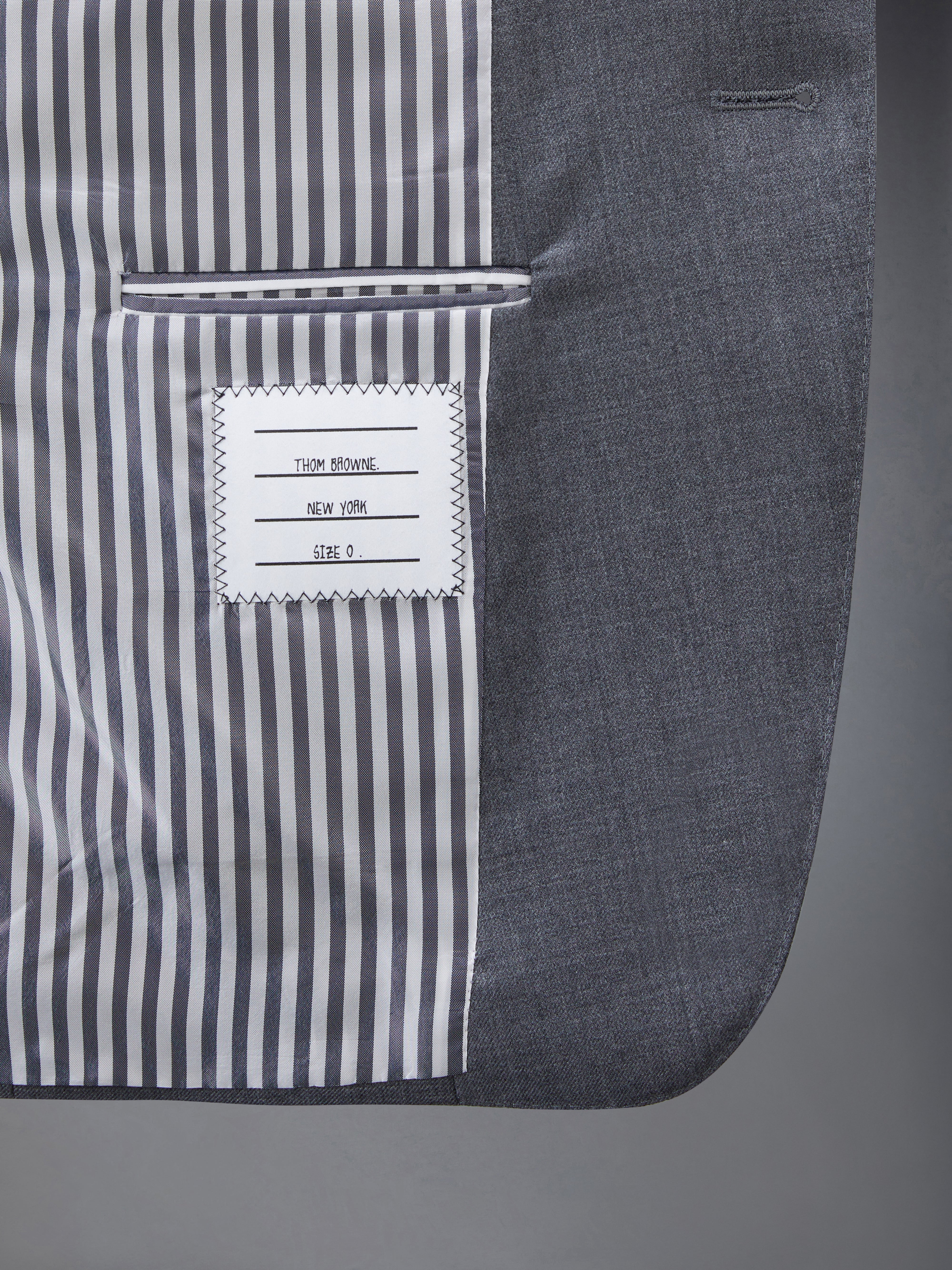 Medium Grey Super 120s Twill Classic Sport Coat - 5
