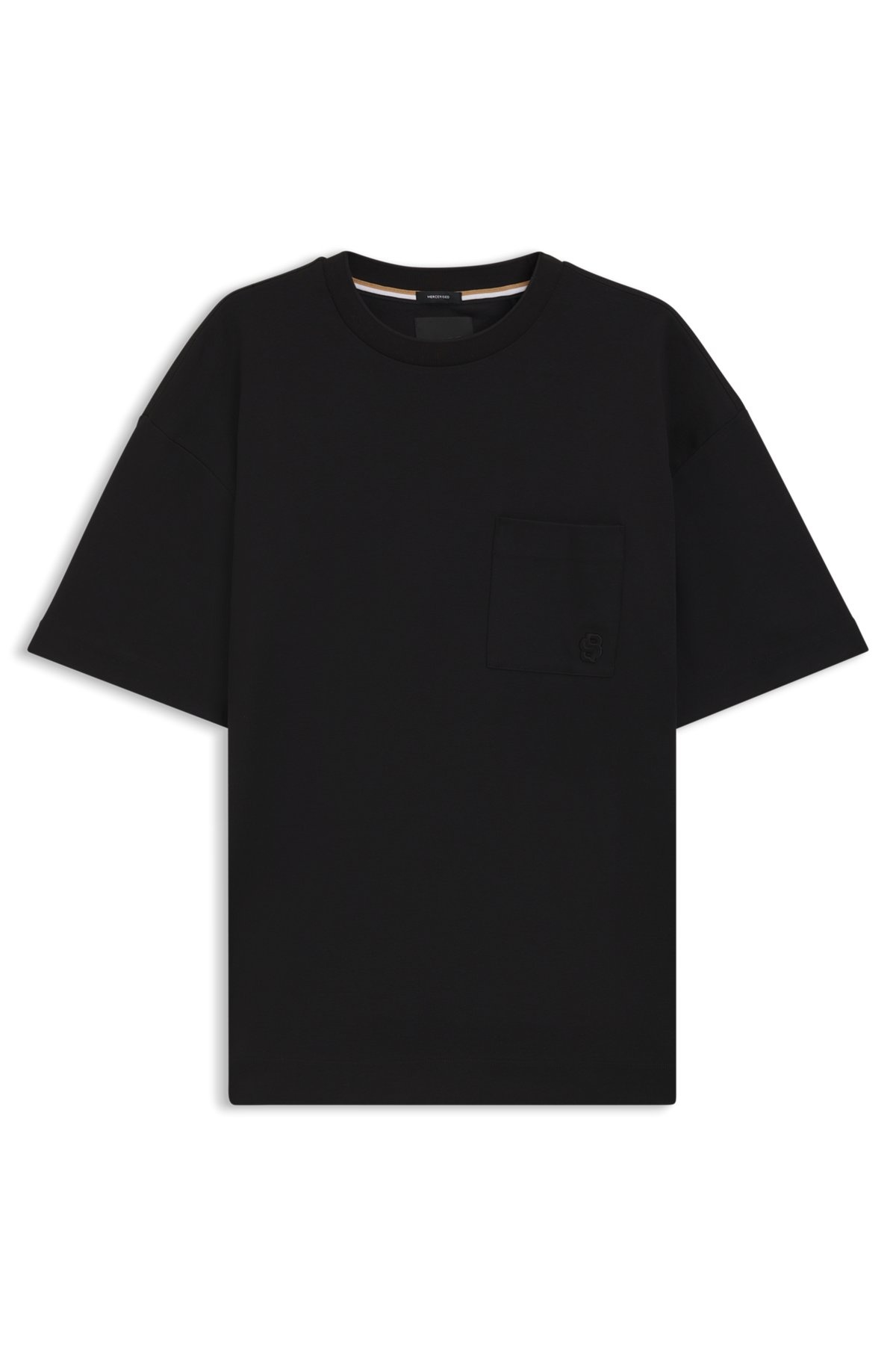 MERCERIZED-COTTON T-SHIRT WITH DOUBLE B MONOGRAM - 1