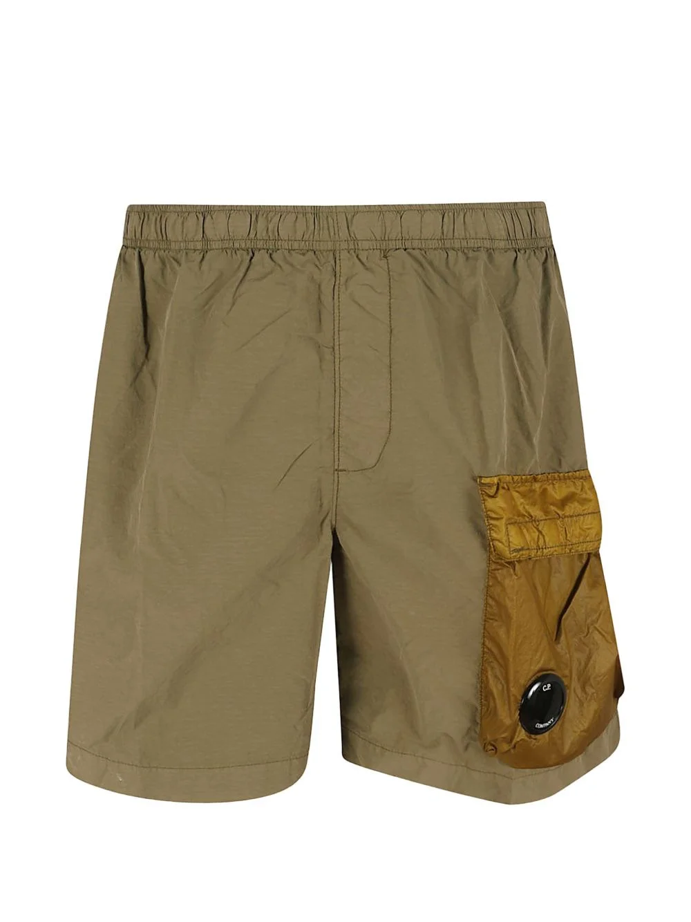 logo-lens cargo shorts - 1